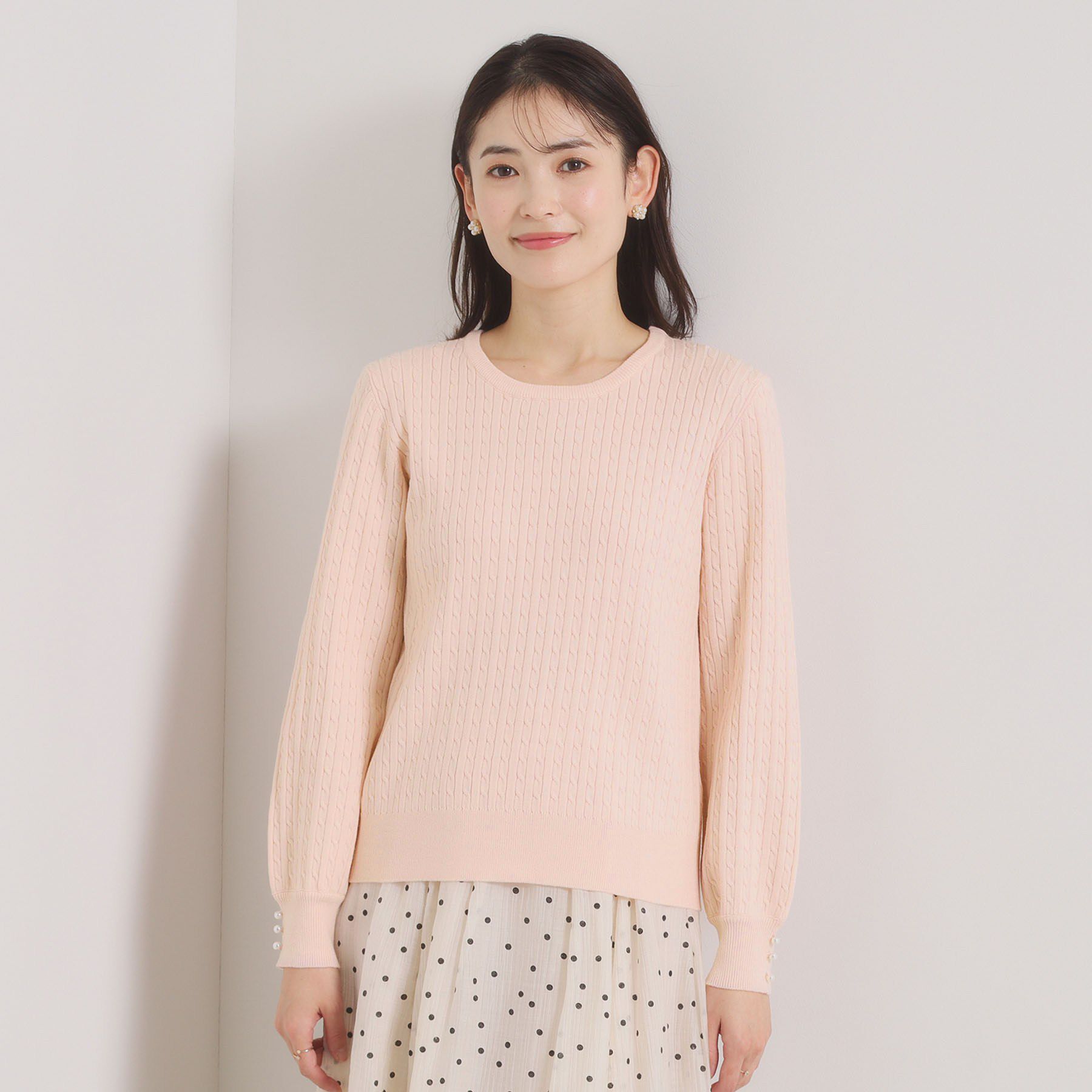 ITS&rsquo;DEMO「【手洗い可】ミニケーブルニット」|ニット・セーター|