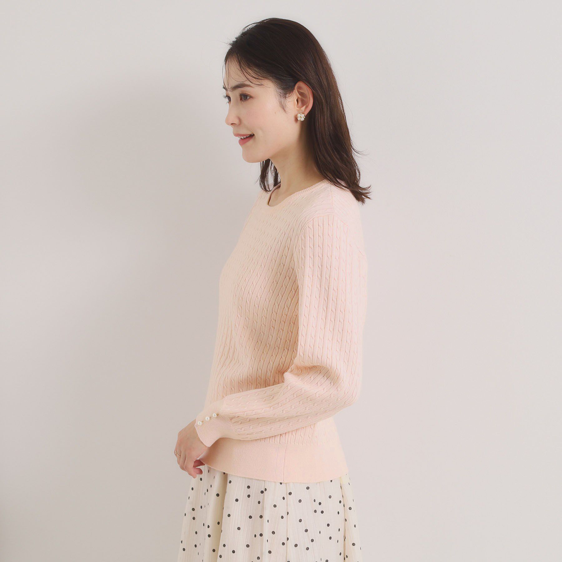 ITS&rsquo;DEMO「【手洗い可】ミニケーブルニット」|ニット・セーター|