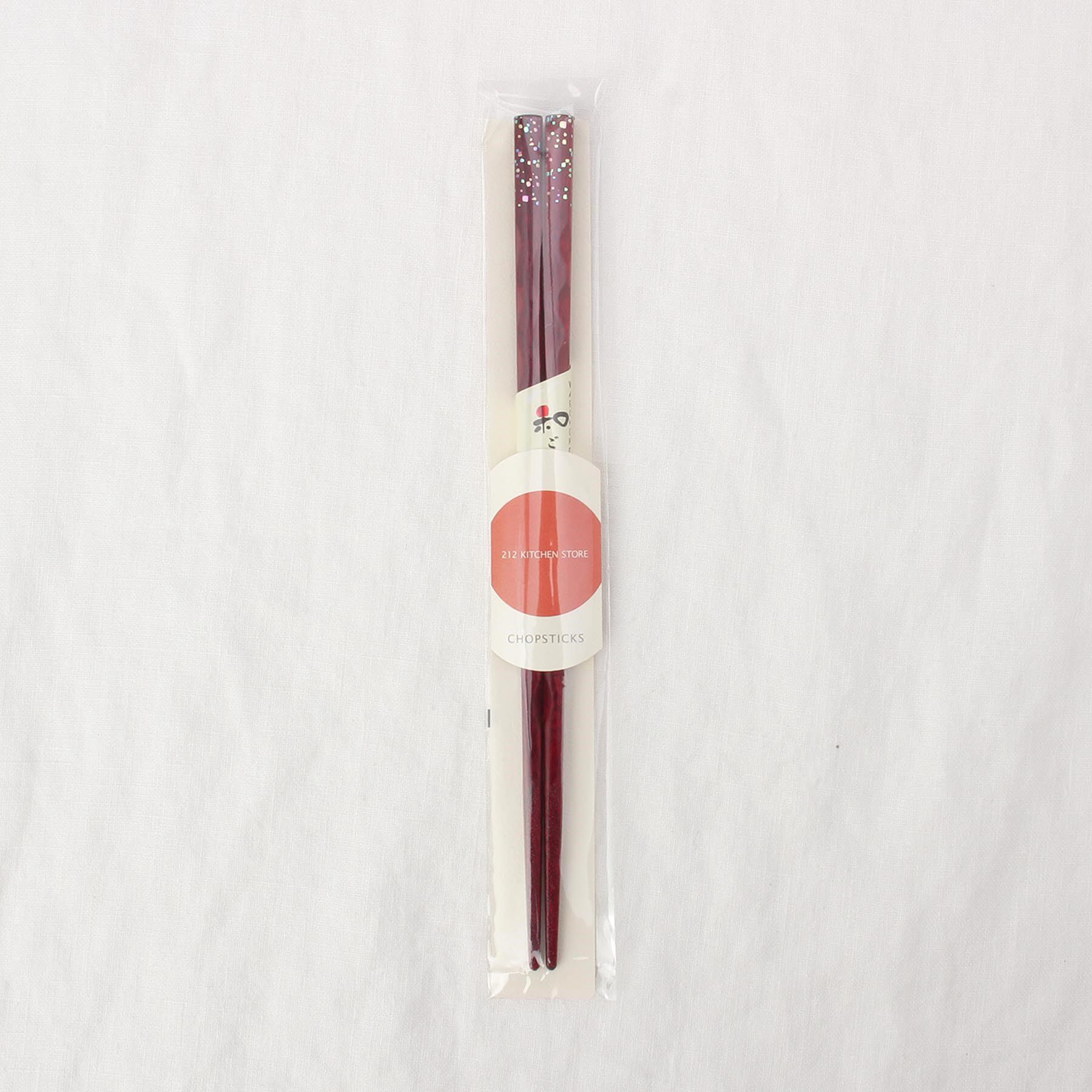 212 KITCHEN STORE「箸 食洗削りしぶき 赤 23.0」|食器・キッチングッズ|