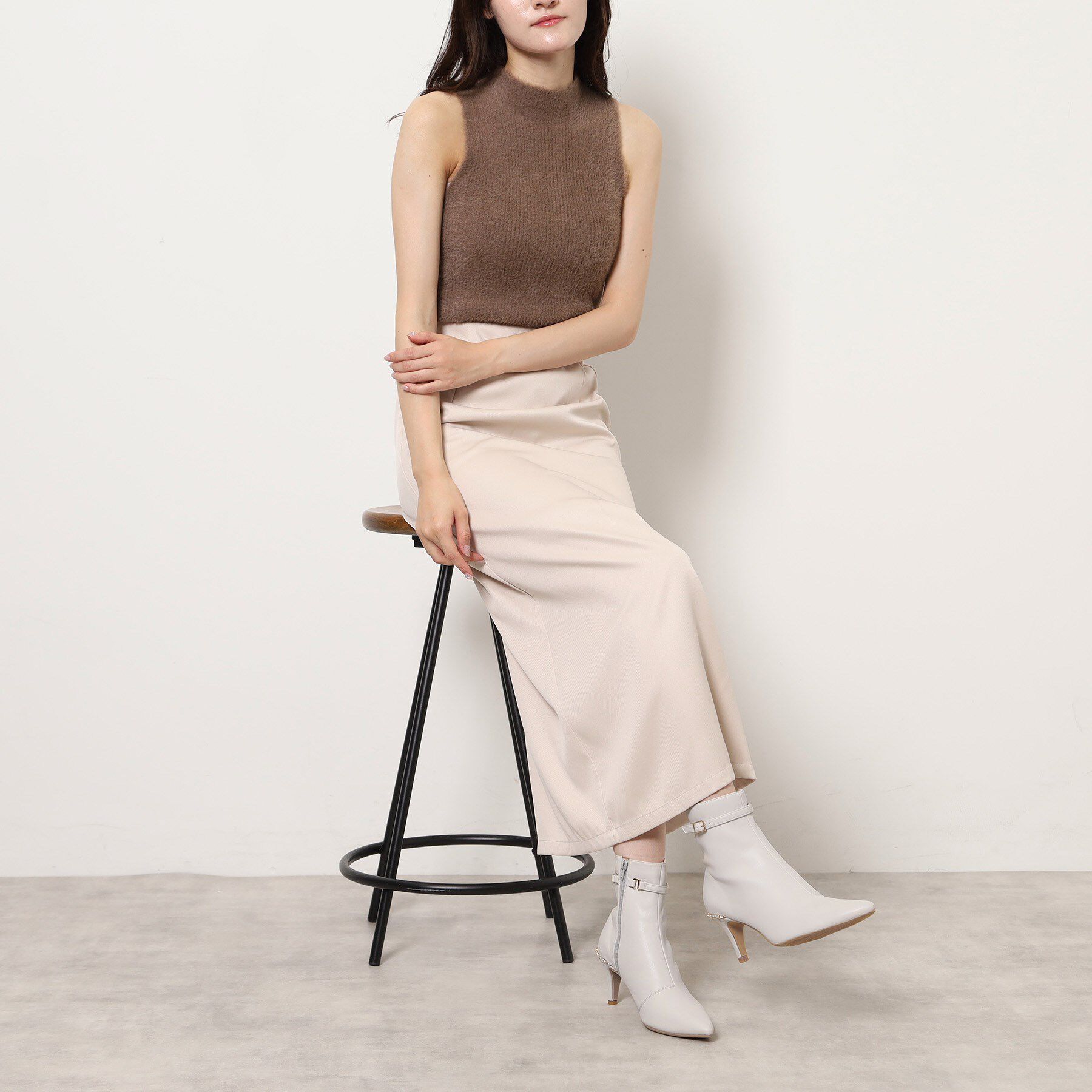 ESPERANZA「ジュエルヒールショートブーツ」|ショートブーツ|