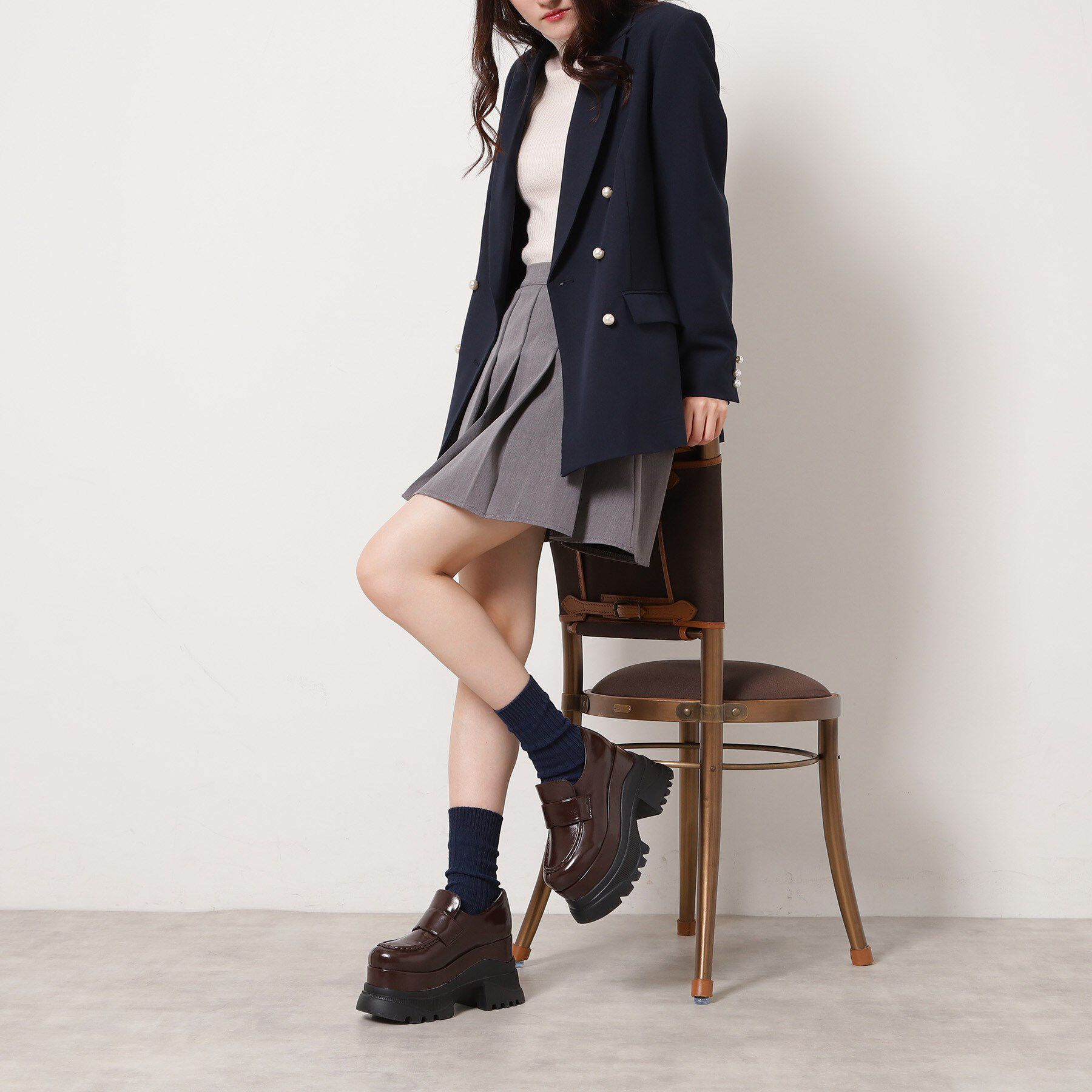 ESPERANZA「プラットフォームローファー」|パンプス|