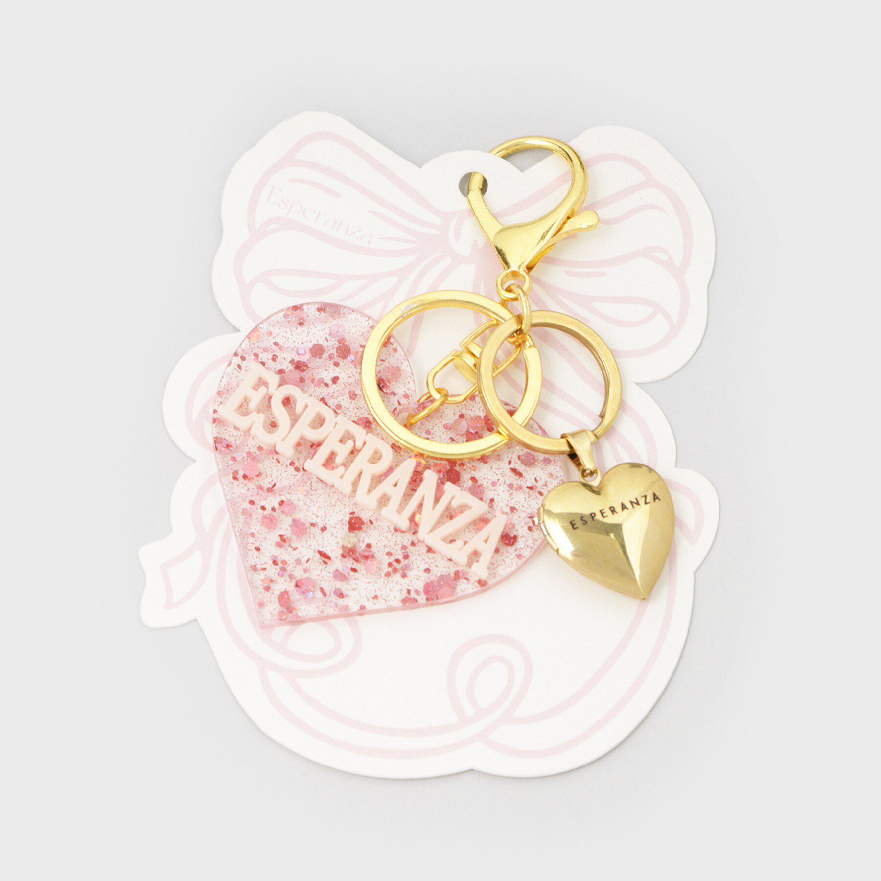 ESPERANZA「【VALENTINE Collection】ハート型ロケットチャーム」|キーケース|