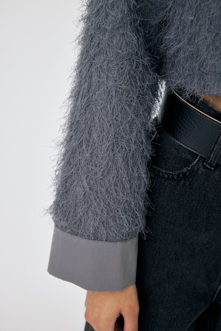 MOUSSY「FRINGE CROPPED シャツ」|シャツ・ブラウス|