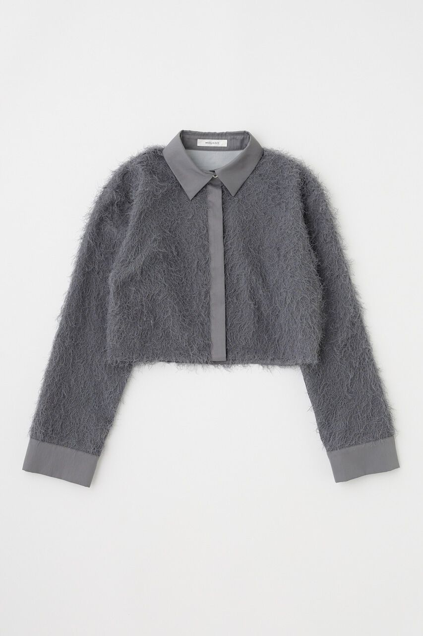 MOUSSY「FRINGE CROPPED シャツ」|シャツ・ブラウス|