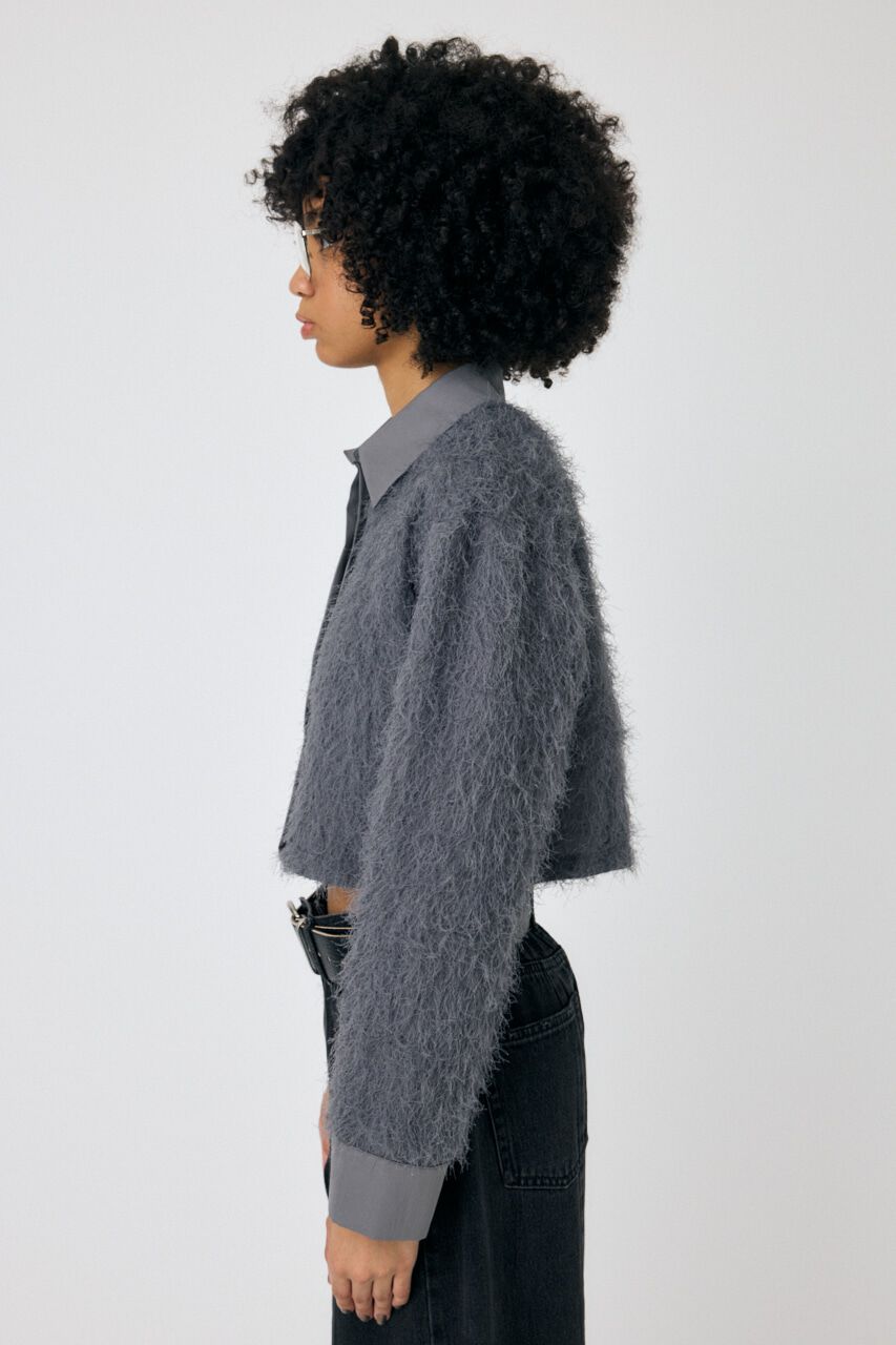 MOUSSY「FRINGE CROPPED シャツ」|シャツ・ブラウス|