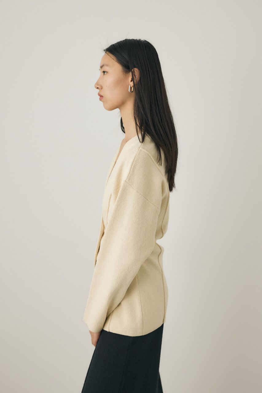 MOUSSY「ニットジャケット　素材の一部にオーガニックコットン使用」|シャツ・ブラウス|