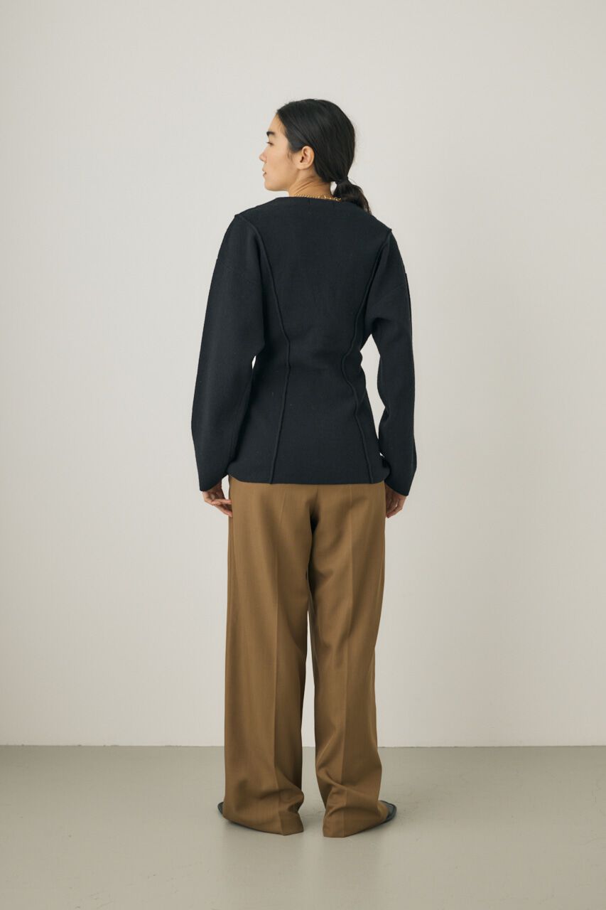 MOUSSY「ニットジャケット　素材の一部にオーガニックコットン使用」|シャツ・ブラウス|