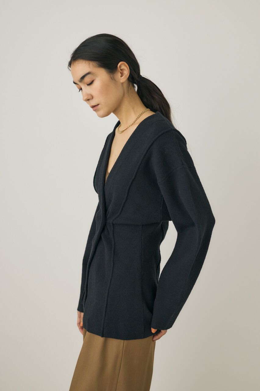 MOUSSY「ニットジャケット　素材の一部にオーガニックコットン使用」|シャツ・ブラウス|