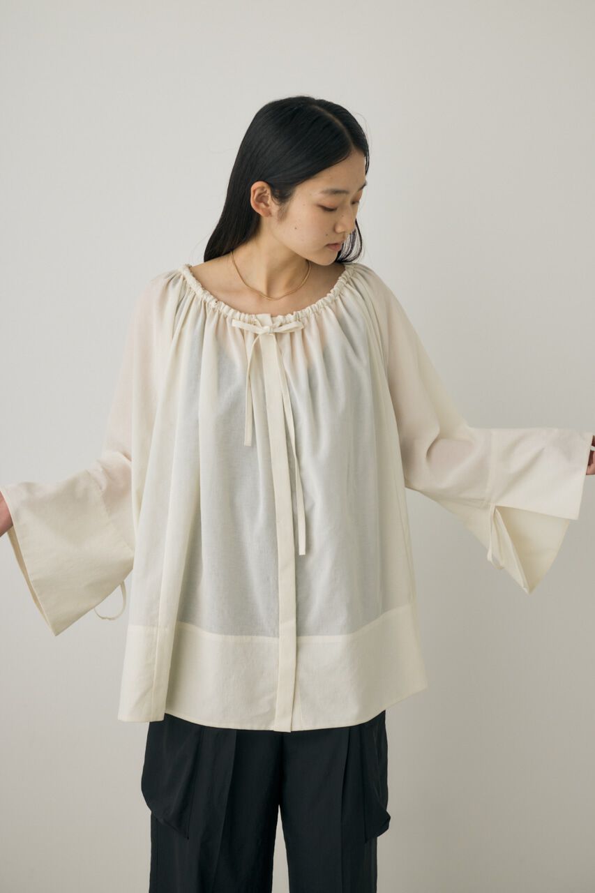 MOUSSY「2wayシアーブラウスチュニック　リサイクルポリエステル使用」|シャツ・ブラウス|