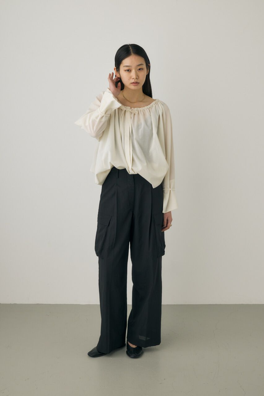 MOUSSY「2wayシアーブラウスチュニック　リサイクルポリエステル使用」|シャツ・ブラウス|