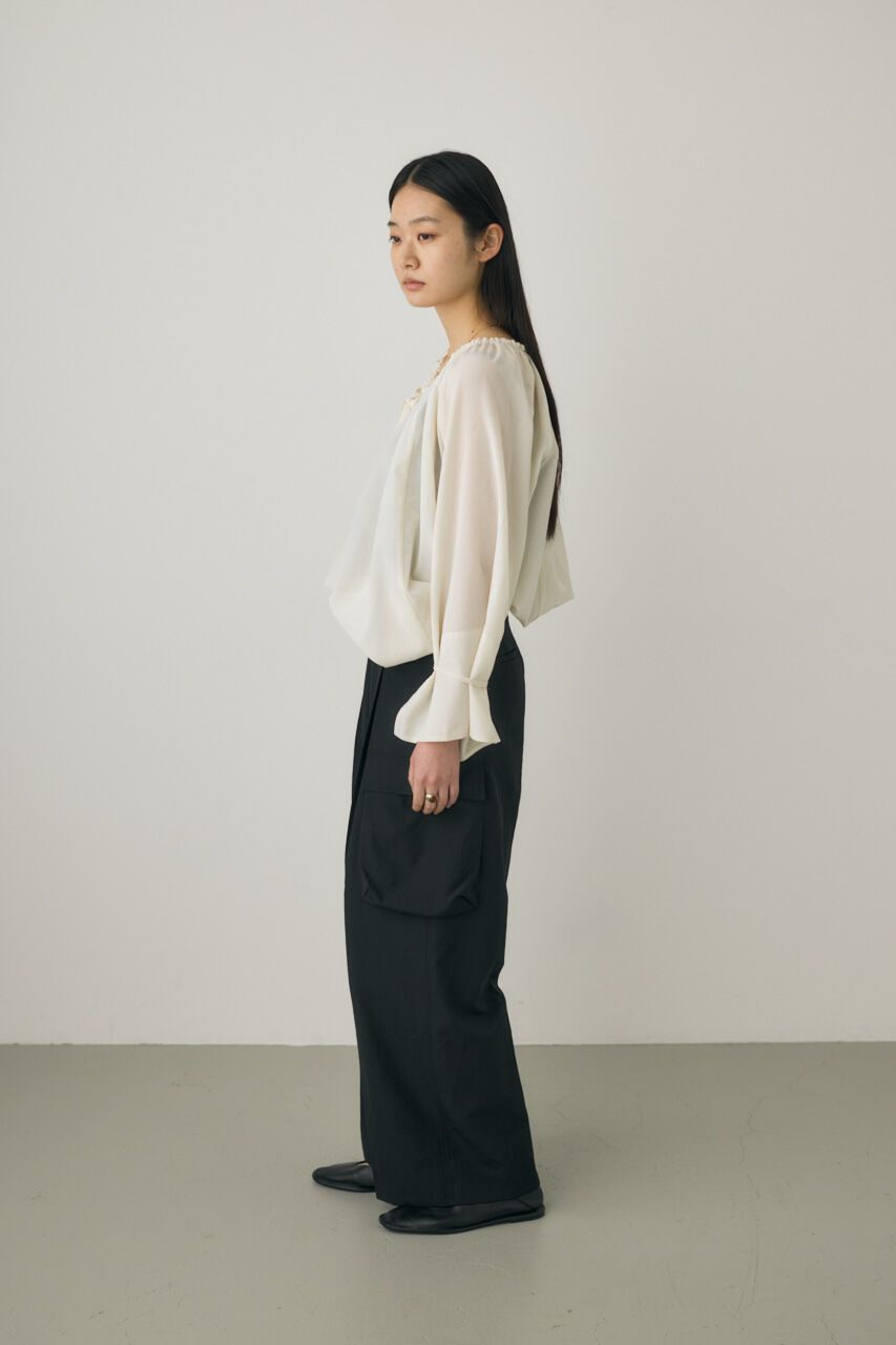 MOUSSY「2wayシアーブラウスチュニック　リサイクルポリエステル使用」|シャツ・ブラウス|