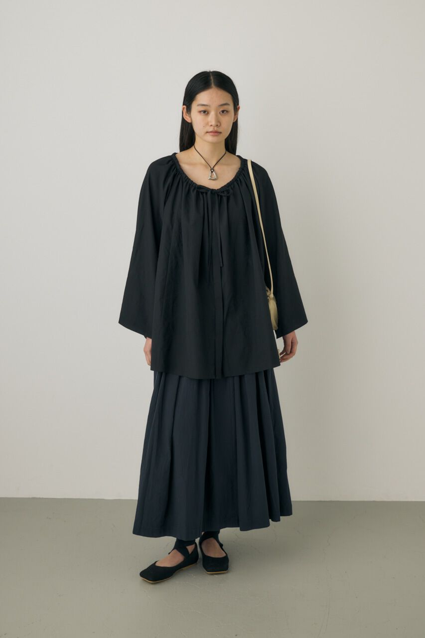 MOUSSY「2wayシアーブラウスチュニック　リサイクルポリエステル使用」|シャツ・ブラウス|BLK