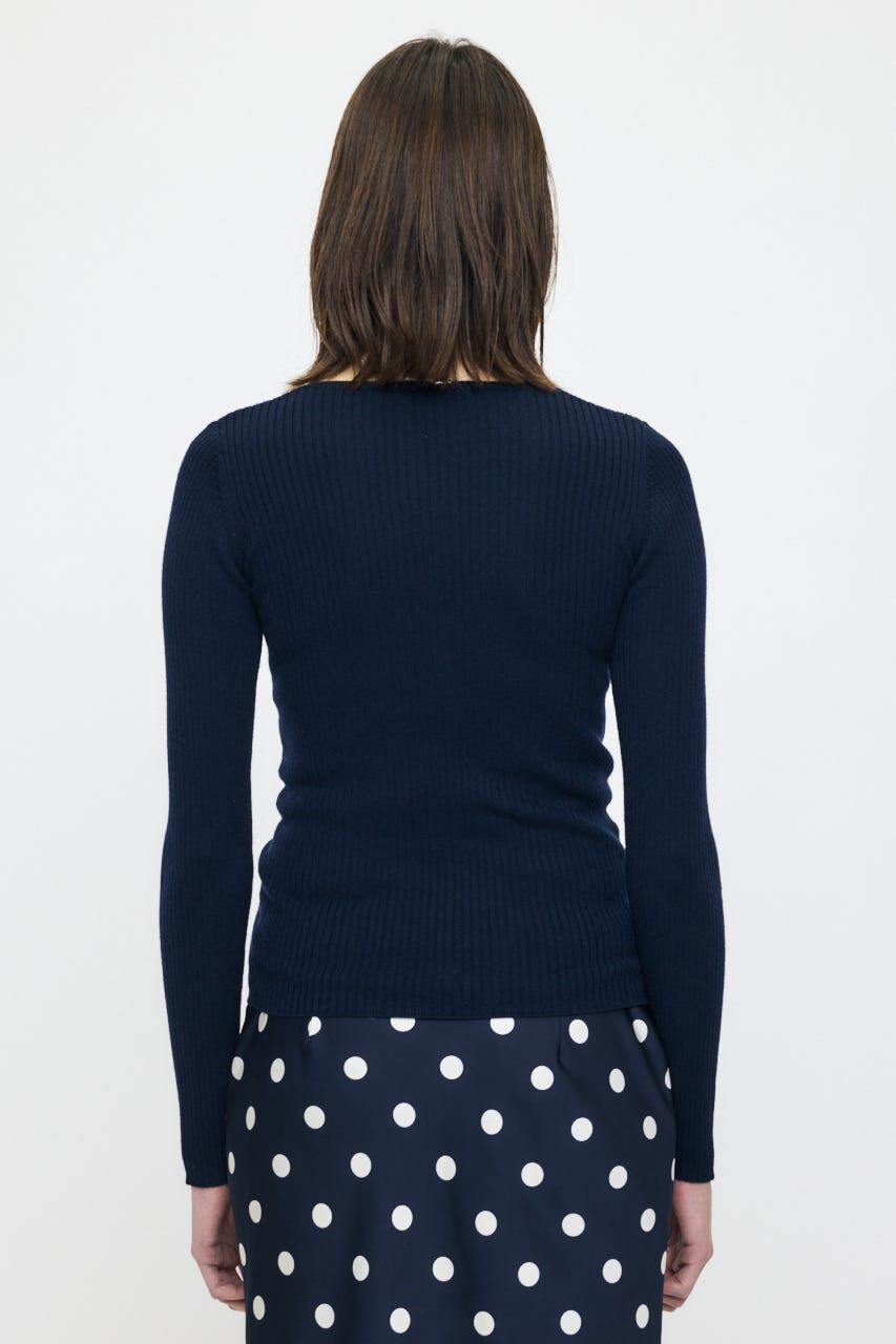 MOUSSY「SILK MIX HENRY NECK トップス」|ニット・セーター|