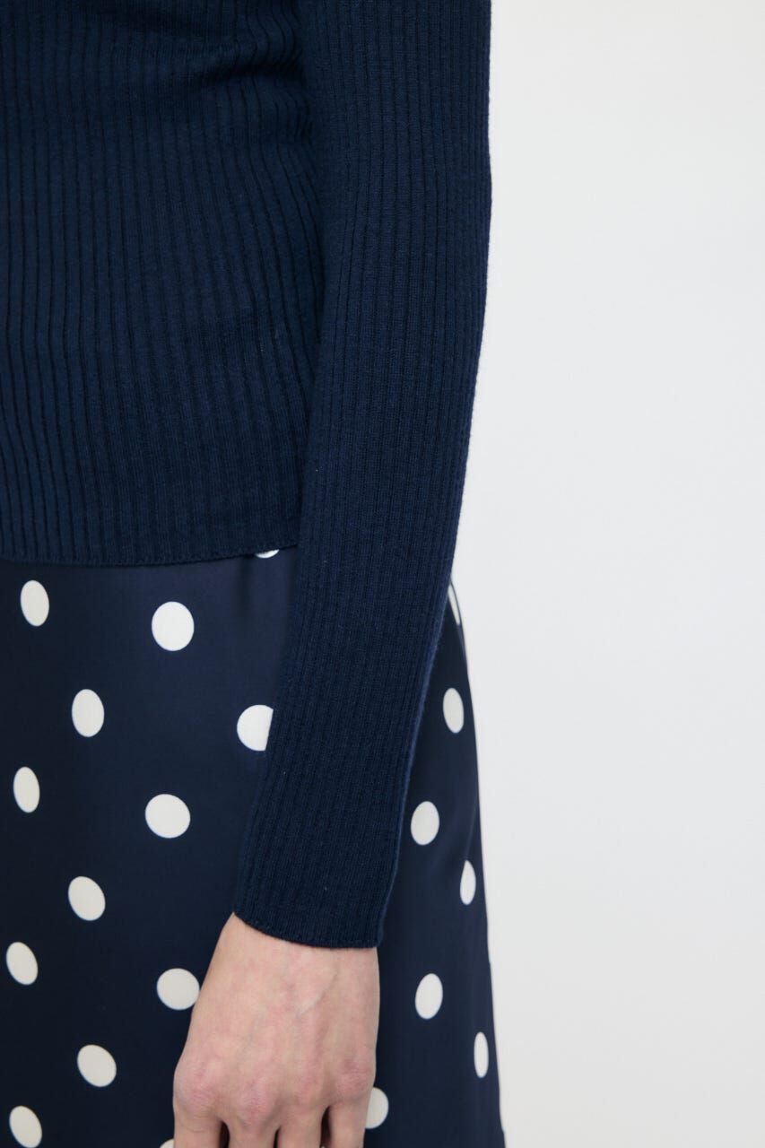 MOUSSY「SILK MIX HENRY NECK トップス」|ニット・セーター|