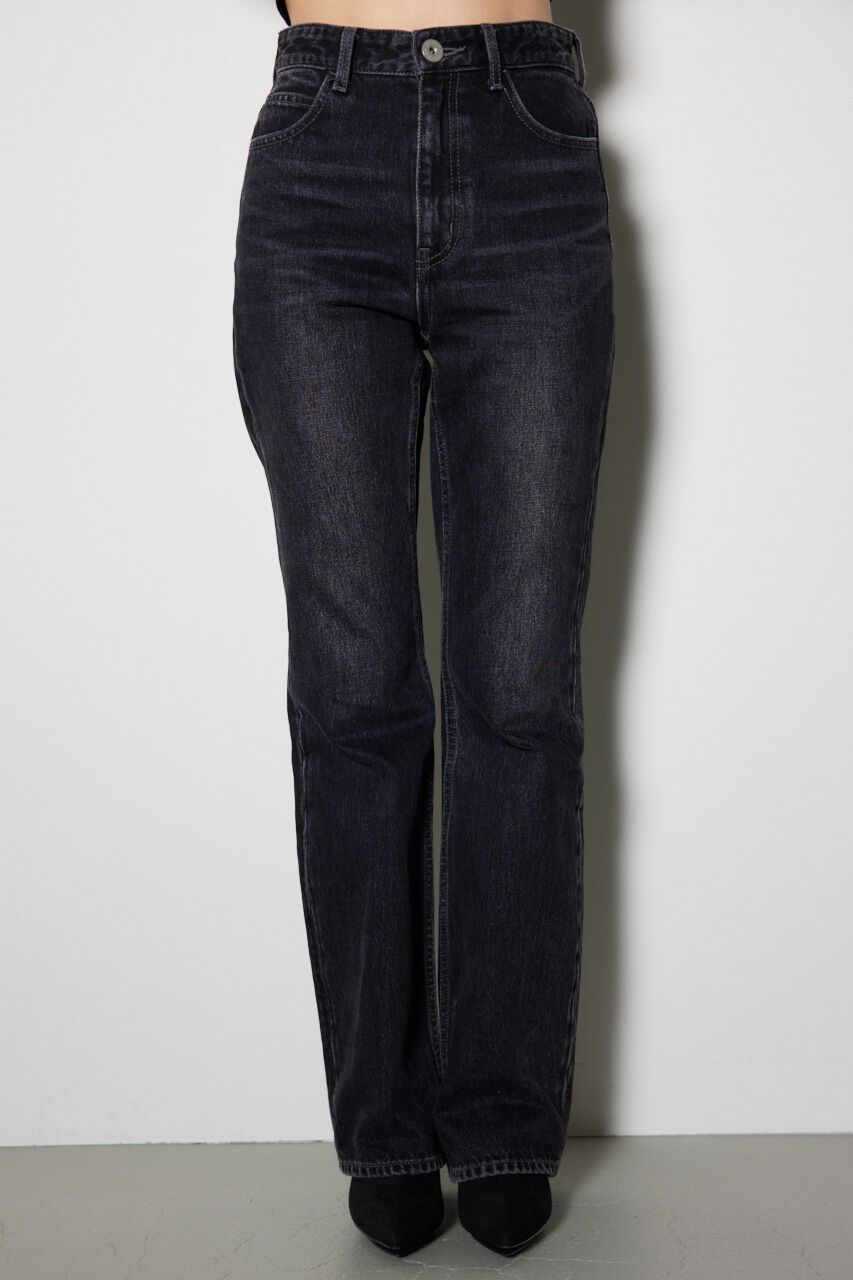 rienda「ShapelyMakeジャストウエストデニムパンツ」|デニム|