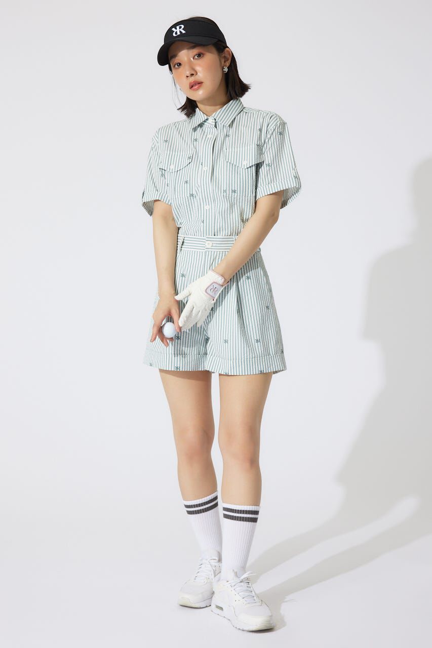 rienda「オリジナルロゴオープンカラーシャツ」|シャツ・ブラウス|