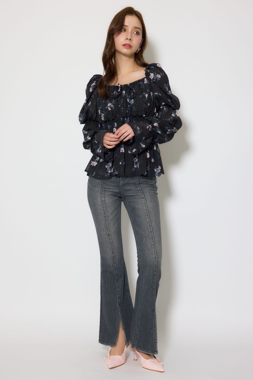 rienda「ボリュームスリーブブラウス」|シャツ・ブラウス|