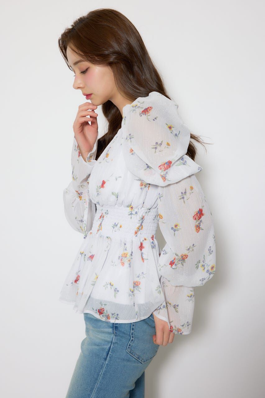 rienda「ボリュームスリーブブラウス」|シャツ・ブラウス|