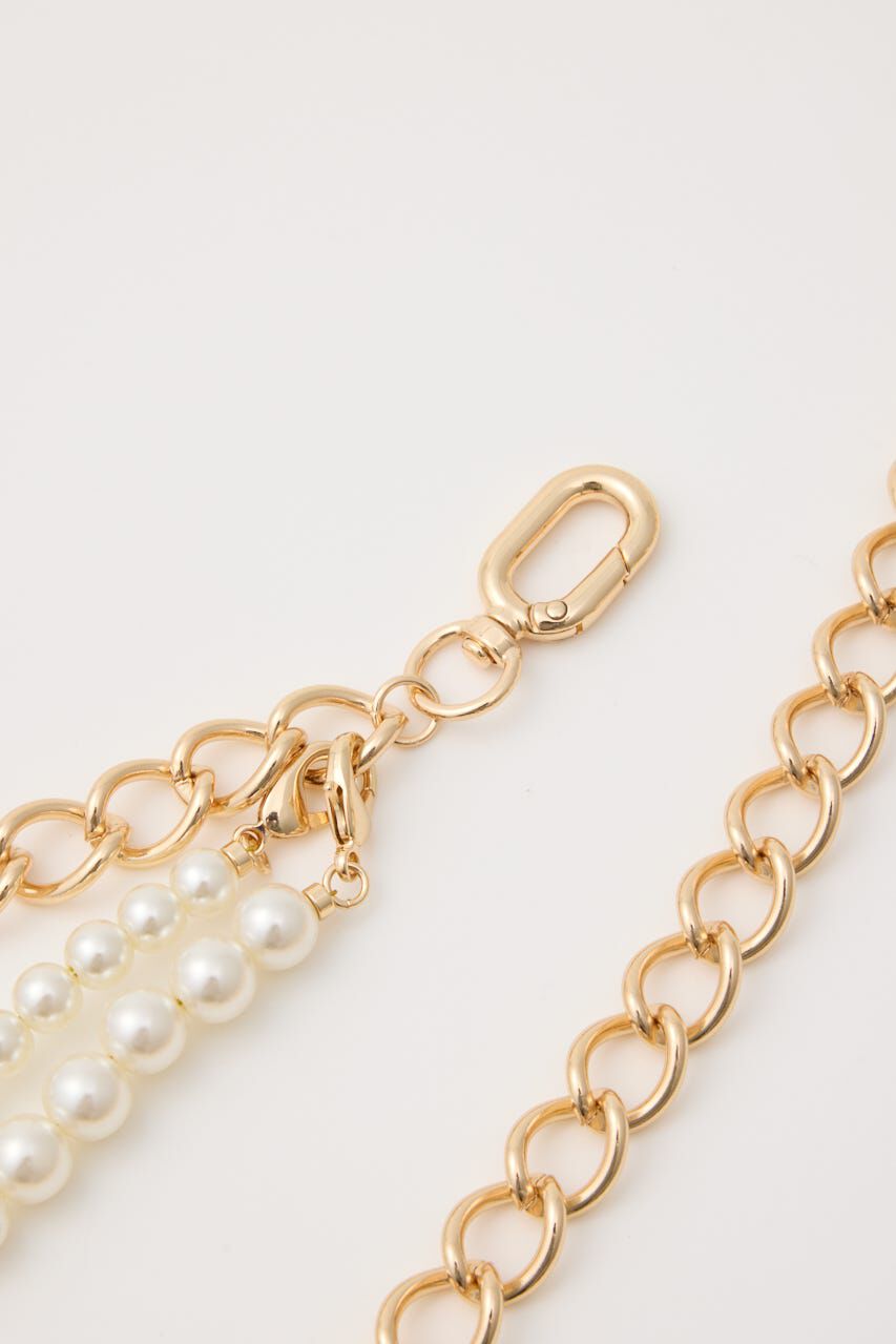 rienda「フェイクパールセットチェーンベルト」|ベルト|