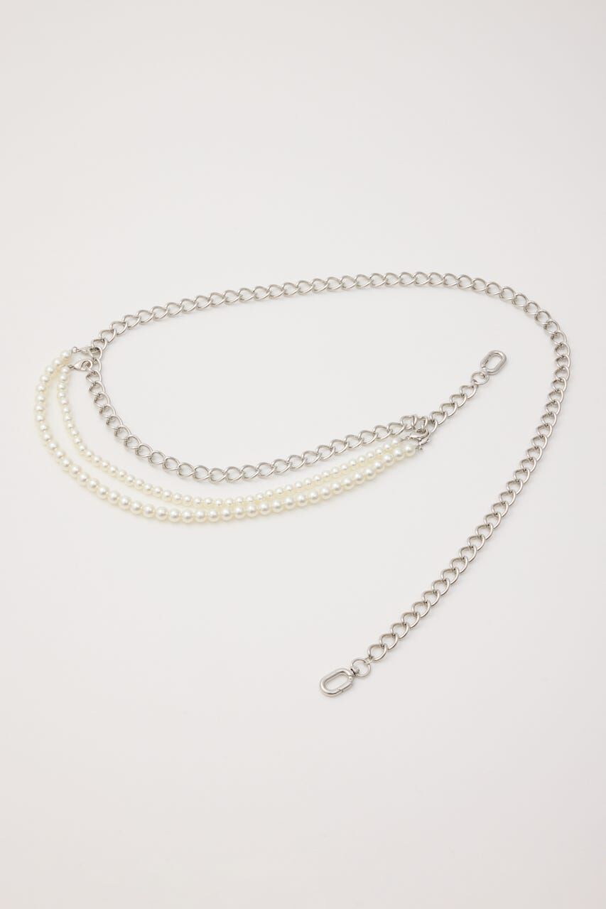 rienda「フェイクパールセットチェーンベルト」|ベルト|