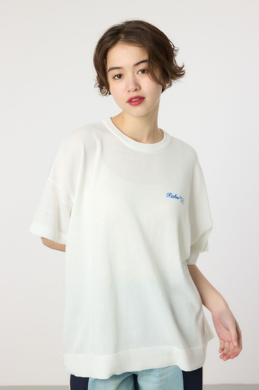 RODEO CROWNS「スクリプトロゴニットトップス」|ニット・セーター|