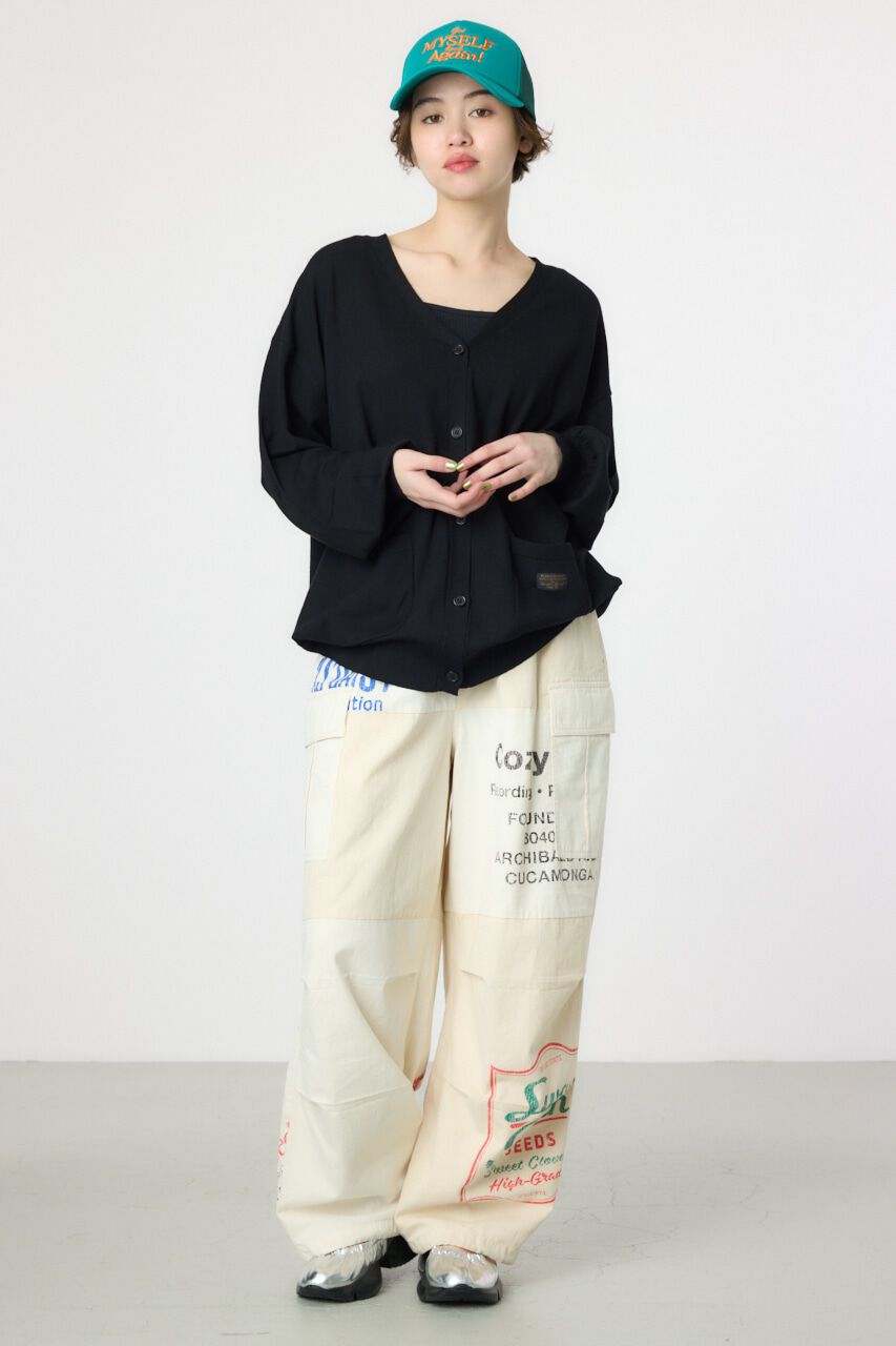 RODEO CROWNS「スクリプト LOGO ニットカーディガン」|カーディガン|