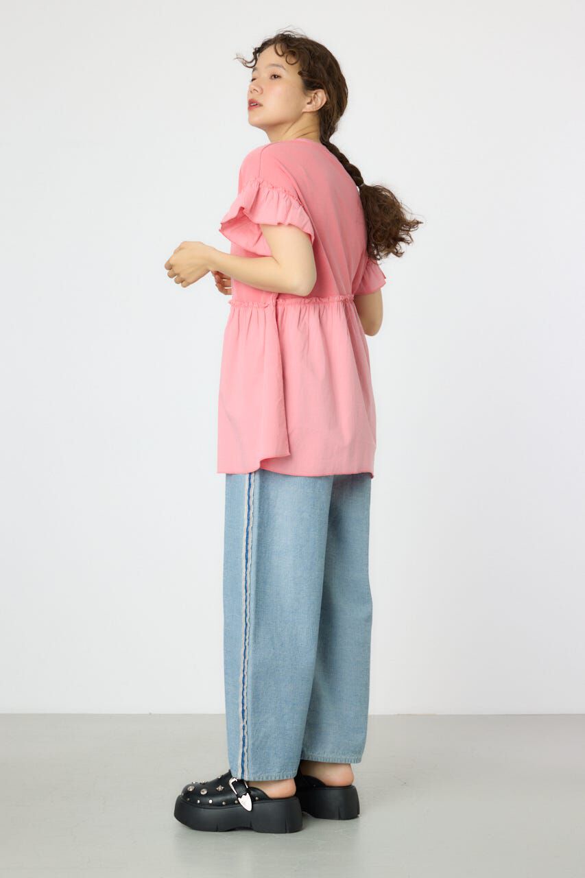 RODEO CROWNS「オーバルプリントドッキングフリルチュニック」|タンクトップ|