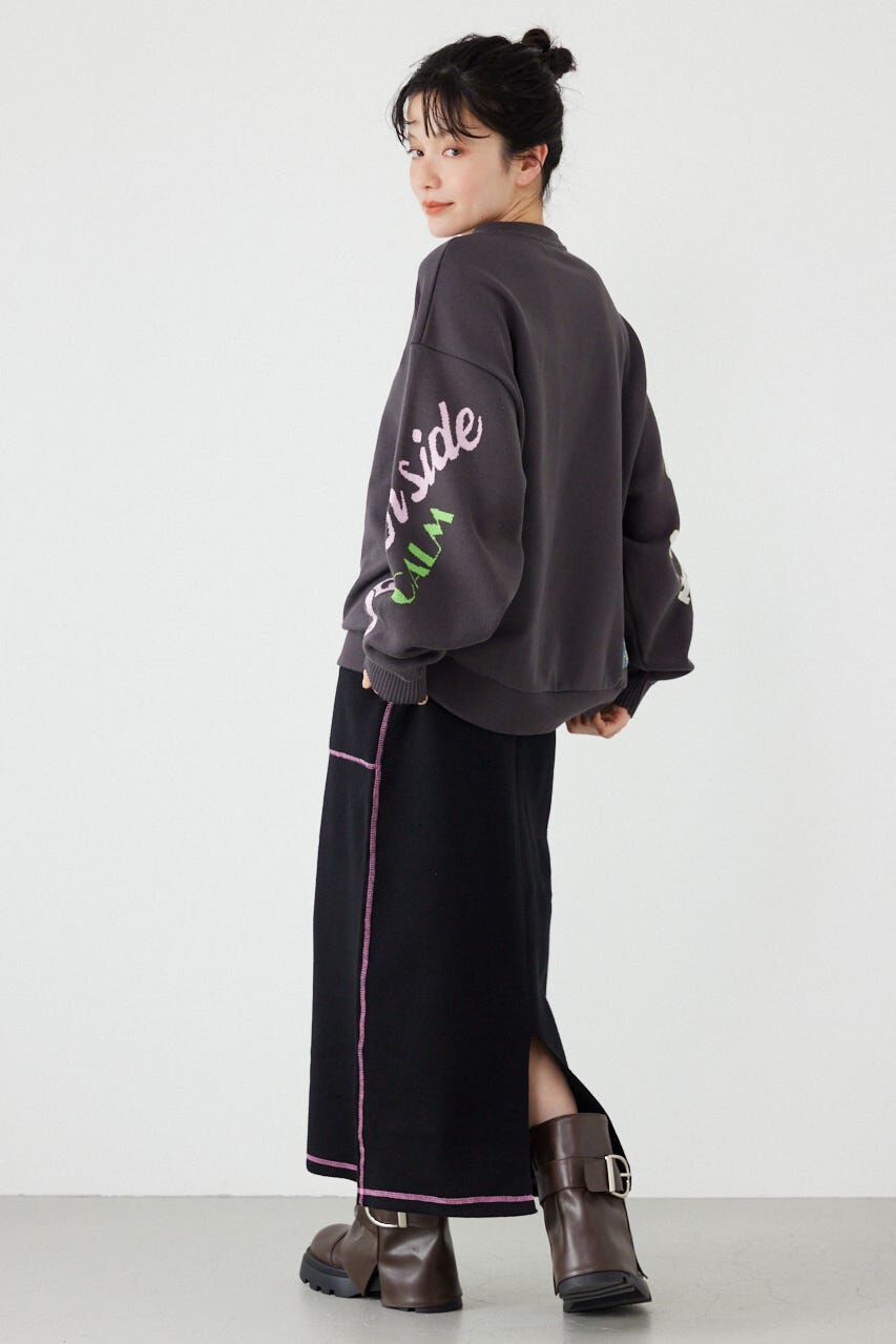 RODEO CROWNS「スウェットライクサイドステッチニットスカート」|スカート|