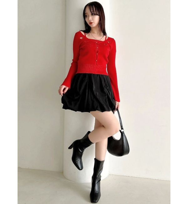 dazzlin「【再生産】バルーンミニスカート」|スカート|