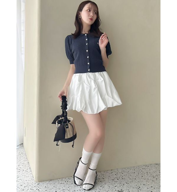 dazzlin「【再生産】バルーンミニスカート」|スカート|