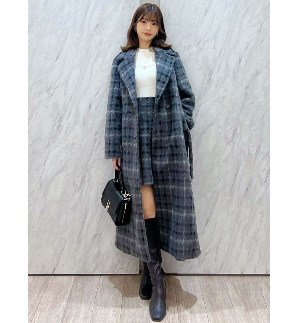 MERCURYDUO「シャギーチェックボックスプリーツミニスカパン」|その他|