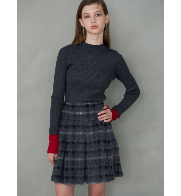 MERCURYDUO「シャギーチェックボックスプリーツミニスカパン」|その他|