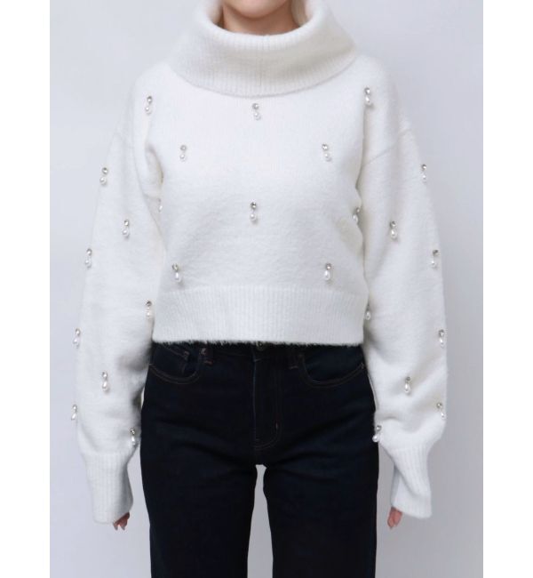 MERCURYDUO「ドロップパールニット」|ニット・セーター|