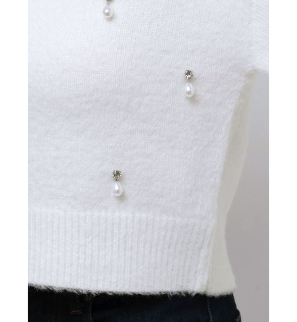MERCURYDUO「ドロップパールニット」|ニット・セーター|
