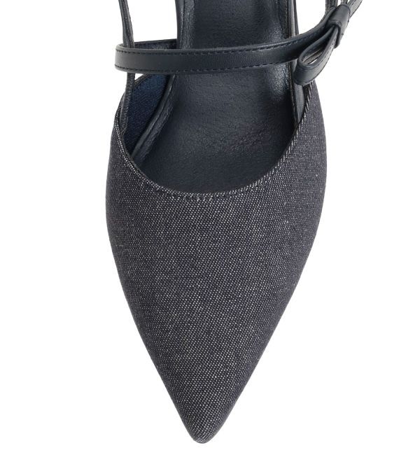 MERCURYDUO「デニムポインテッドミュール」|パンプス|