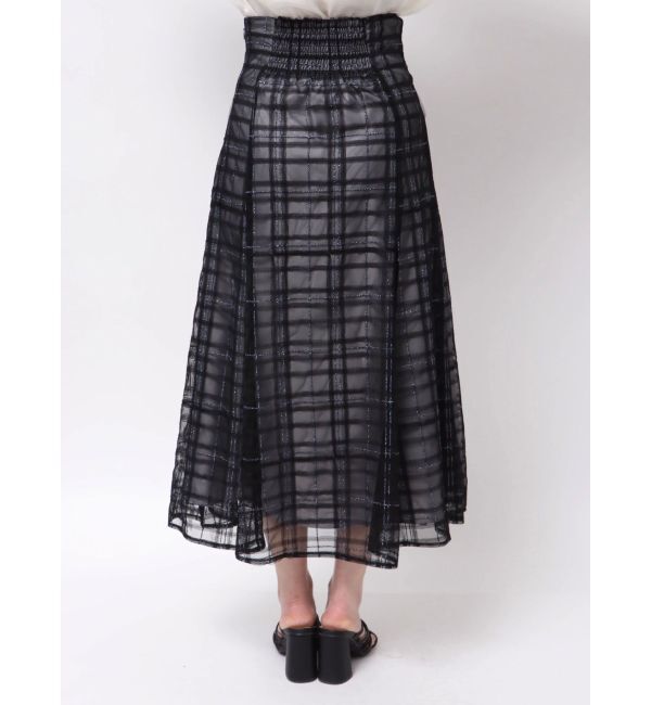 MERCURYDUO「オリジナルチュールチェックフレアスカート」|スカート|