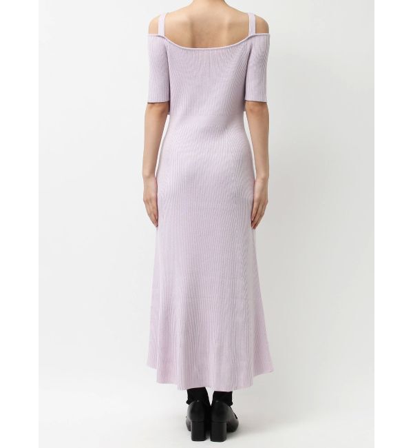 MERCURYDUO「オフショル2WAYペプラムニットワンピース」|ワンピース|