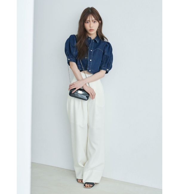 MERCURYDUO「パフスリーブデニムジャケット」|デニムジャケット|