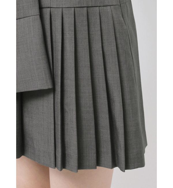 MERCURYDUO「ツイストプリーツミニスカパン」|スカート|