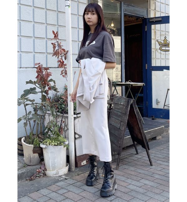 MURUA「パウダーツイルナロースカート」|スカート|