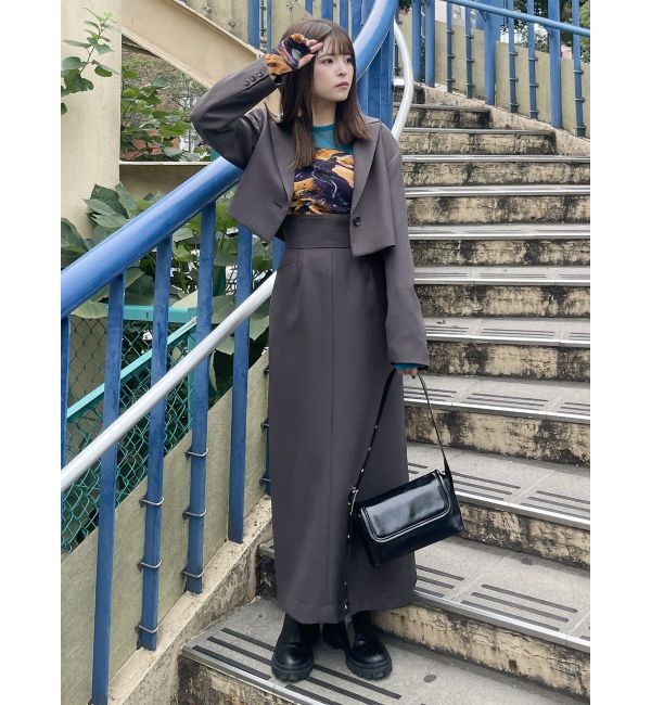 MURUA「パウダーツイルナロースカート」|スカート|