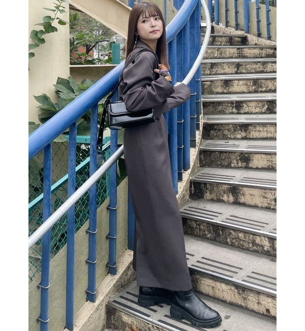 MURUA「パウダーツイルナロースカート」|スカート|