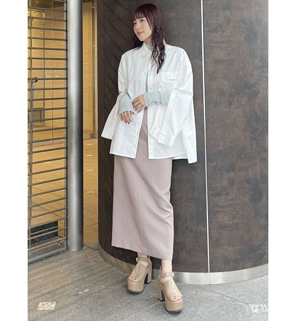 MURUA「パウダーツイルナロースカート」|スカート|