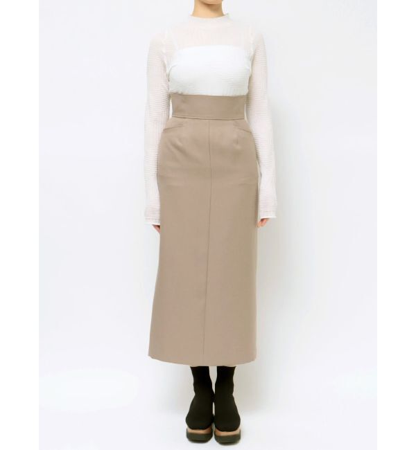 MURUA「パウダーツイルナロースカート」|スカート|