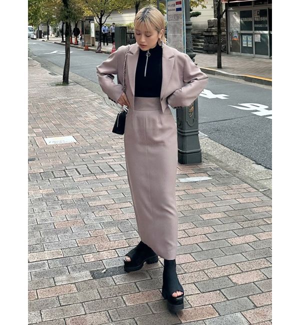 MURUA「パウダーツイルナロースカート」|スカート|