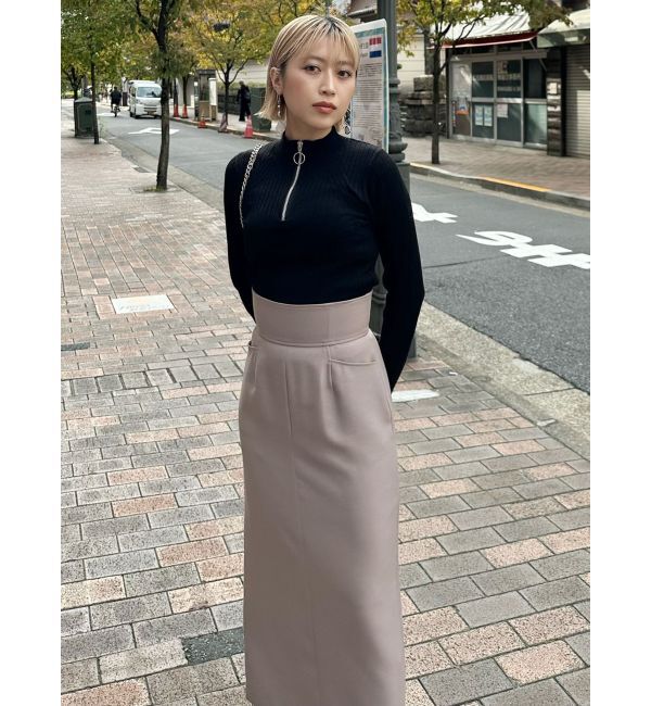 MURUA「パウダーツイルナロースカート」|スカート|