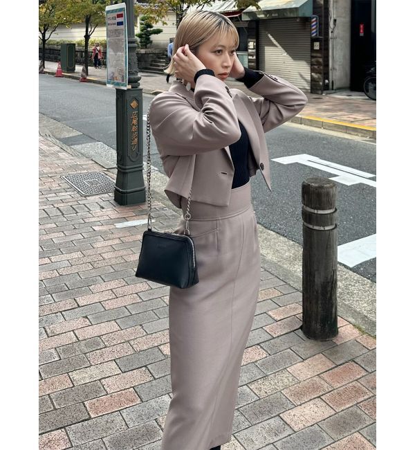 MURUA「パウダーツイルナロースカート」|スカート|