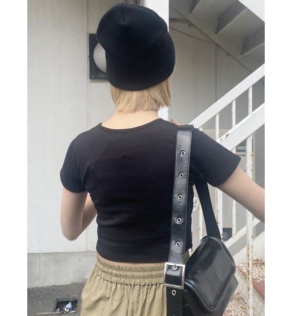 MURUA「クリアmumuクロップトTシャツ」|Tシャツ・カットソー|