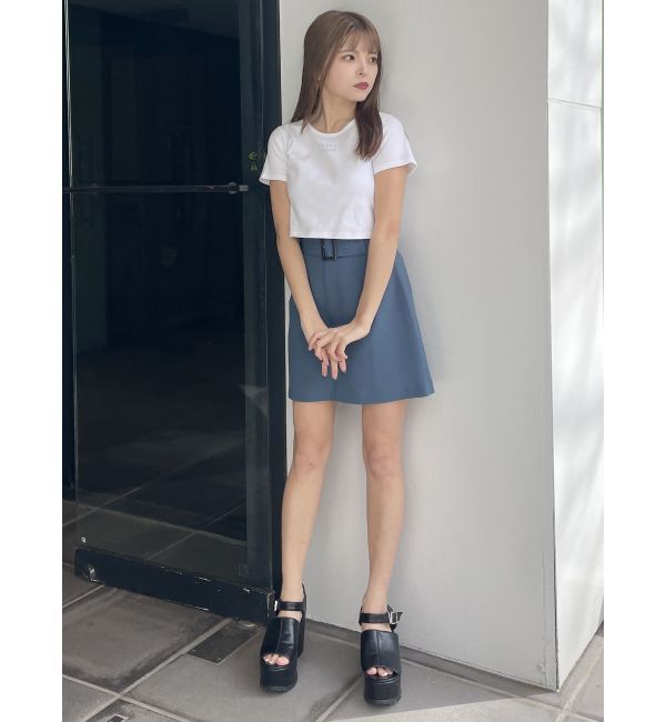 MURUA「クリアmumuクロップトTシャツ」|Tシャツ・カットソー|