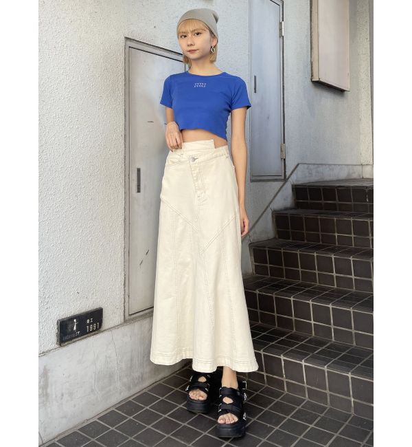 MURUA「クリアmumuクロップトTシャツ」|Tシャツ・カットソー|